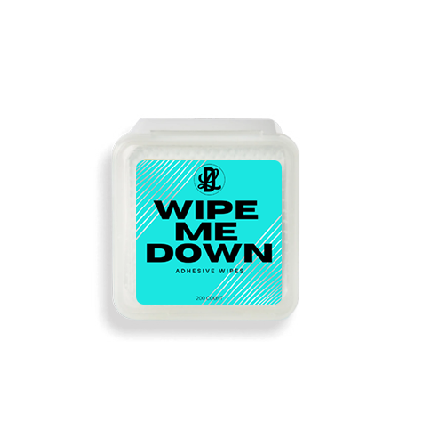 "Wipe Me Down" Adhesive Wipes